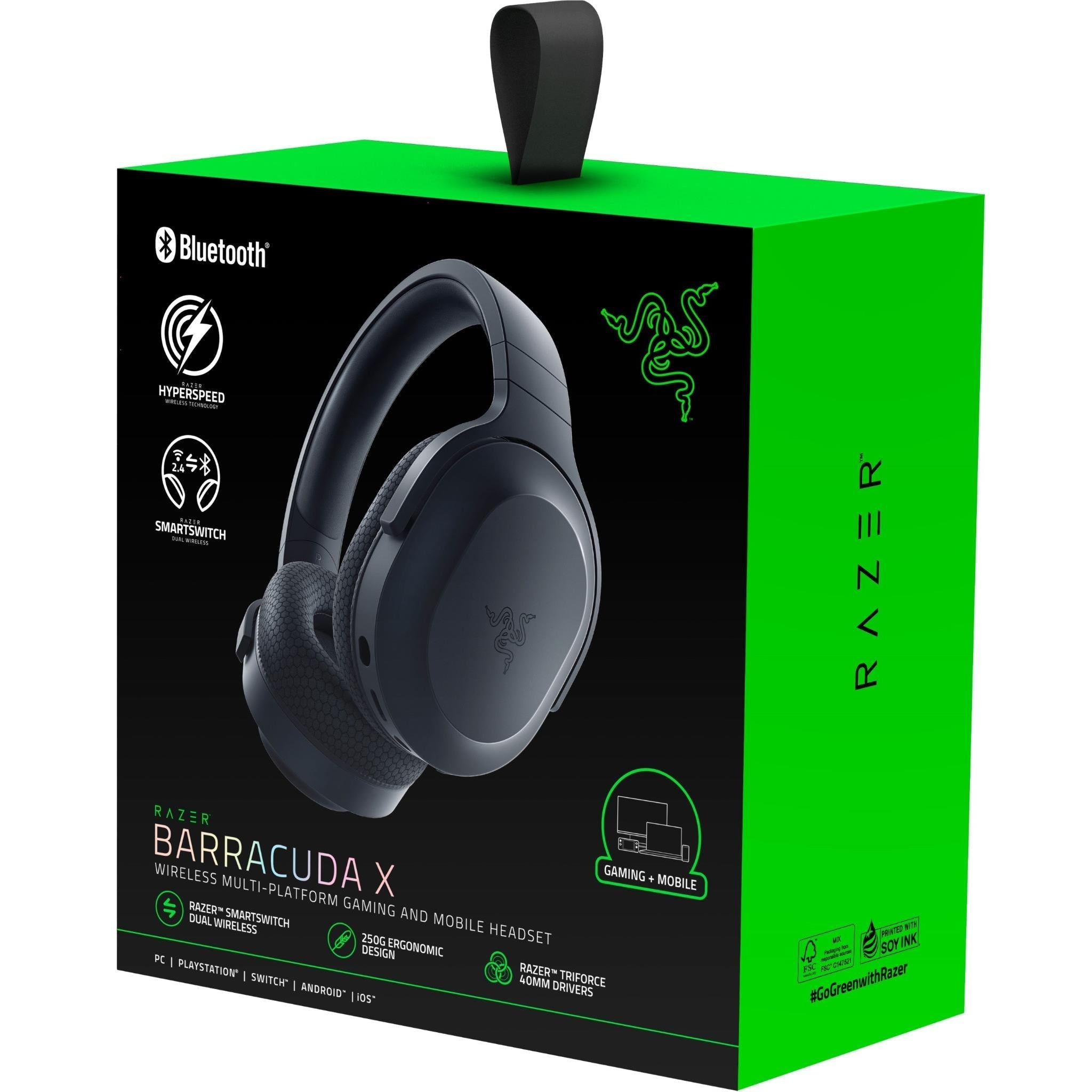 Razer Barracuda X Wireless Multi-Platform Gaming and Mobile Headset (Black)