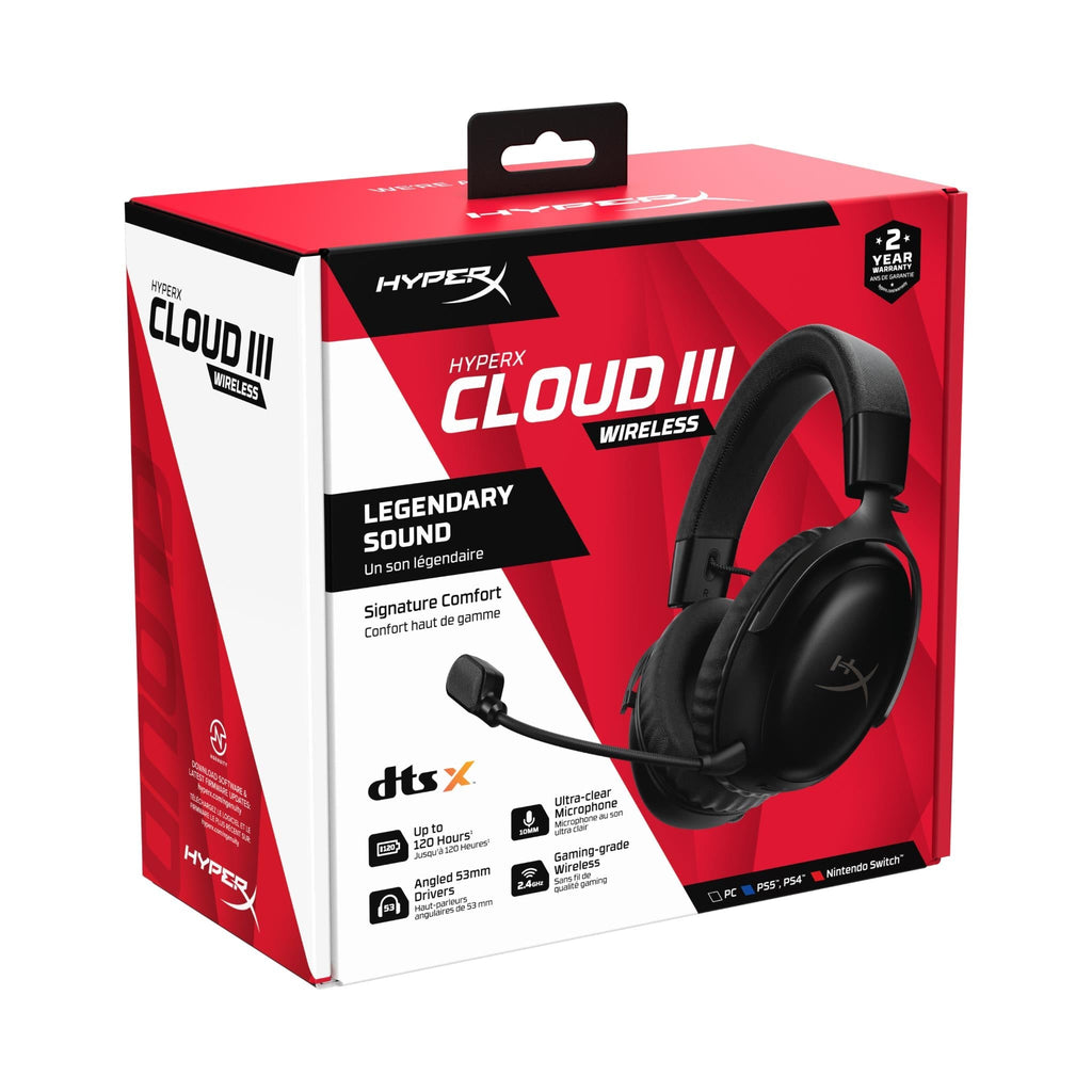 HyperX Cloud III Wireless Gaming Headset (Black)