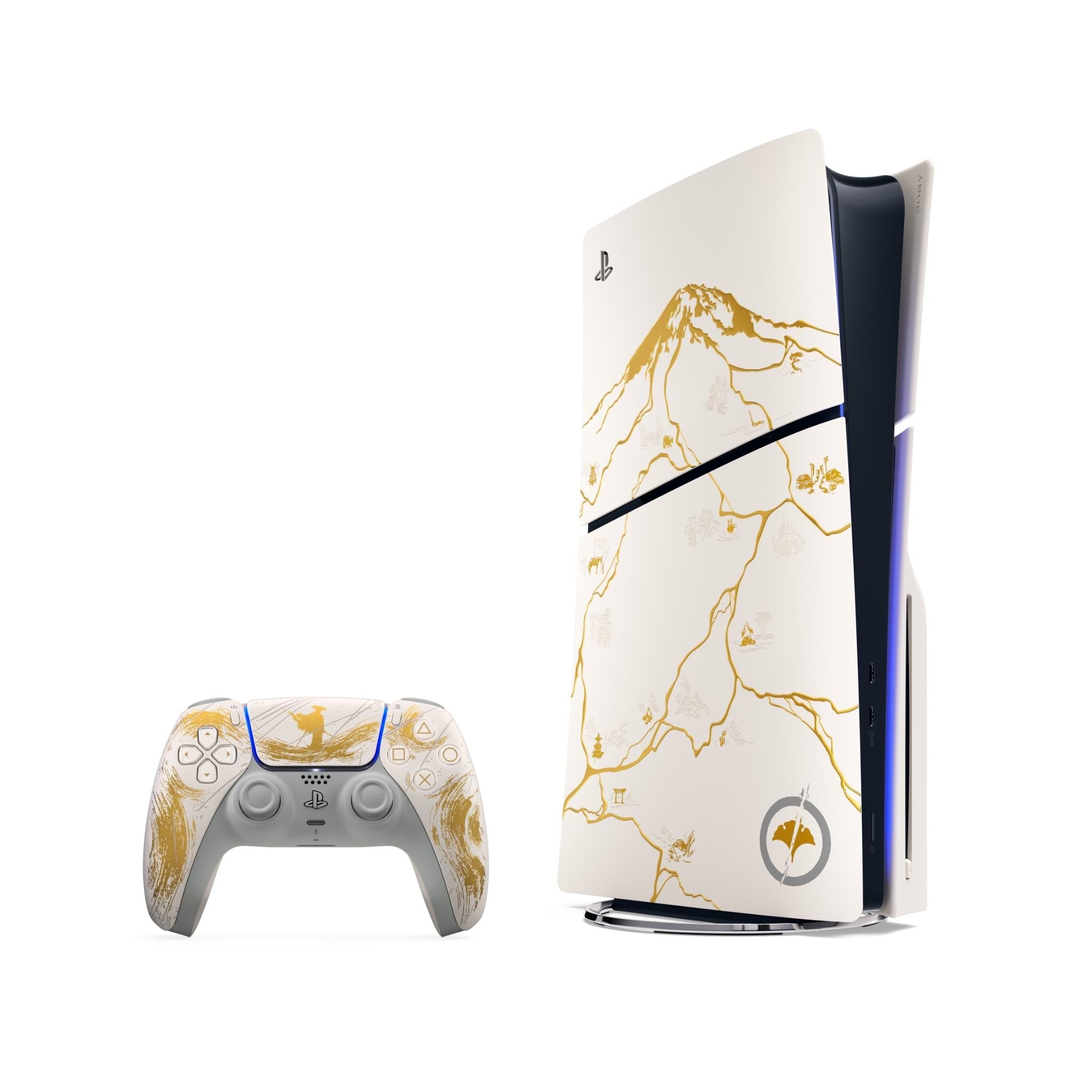 PS5 PlayStation 5 Console – Ghost of Yotei™ Gold Limited Edition Bundle
